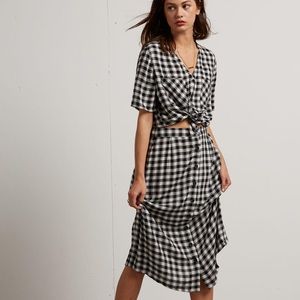 Volcom Get To Steppin Skirt - Black Plaid